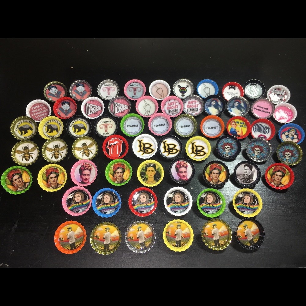 Bottle Cap Pins